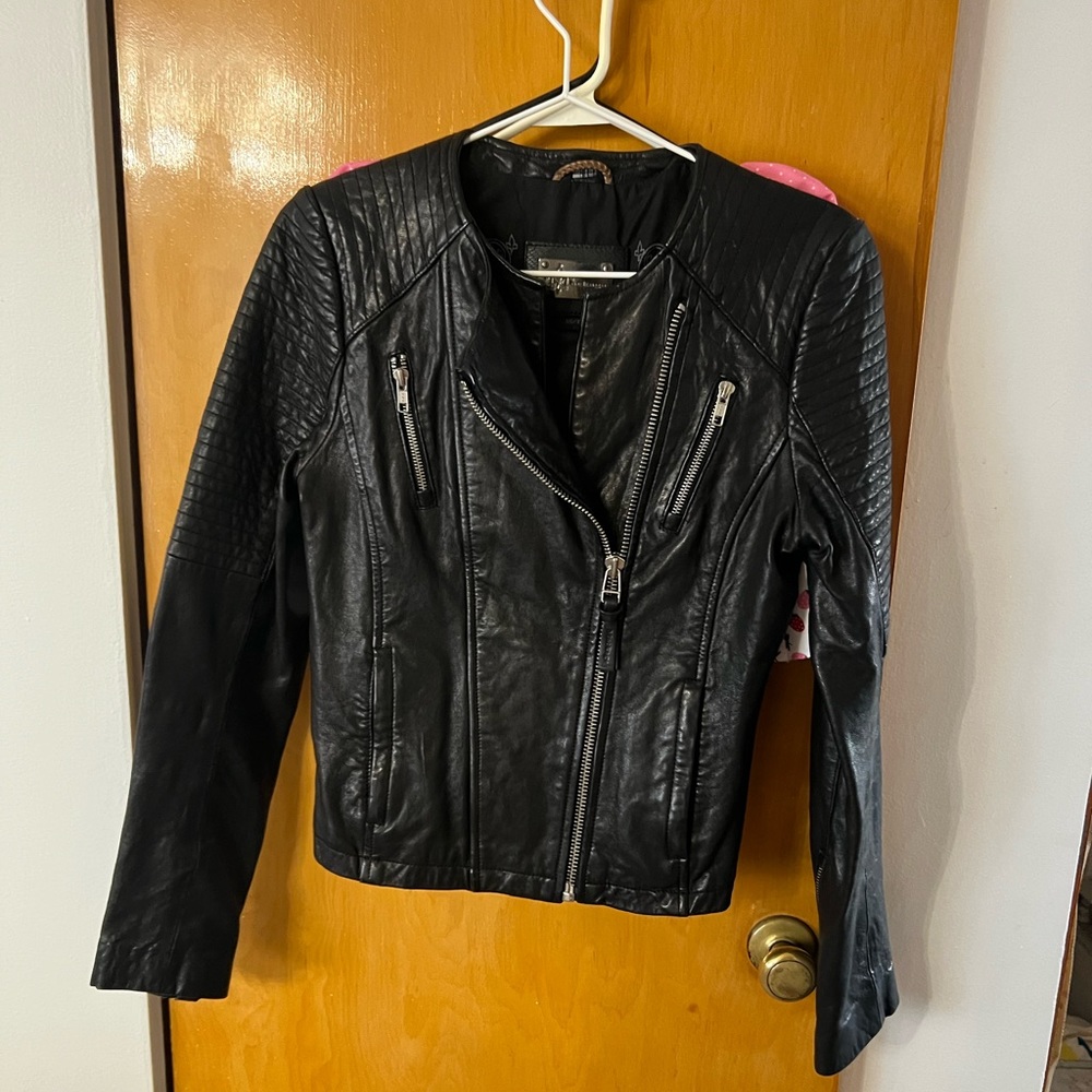 Mackage lamb leather jacket XS